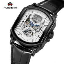 Forsining 8080 Private Label Automatic Watch Leather Chrono Luxury Mechanical Watches Men